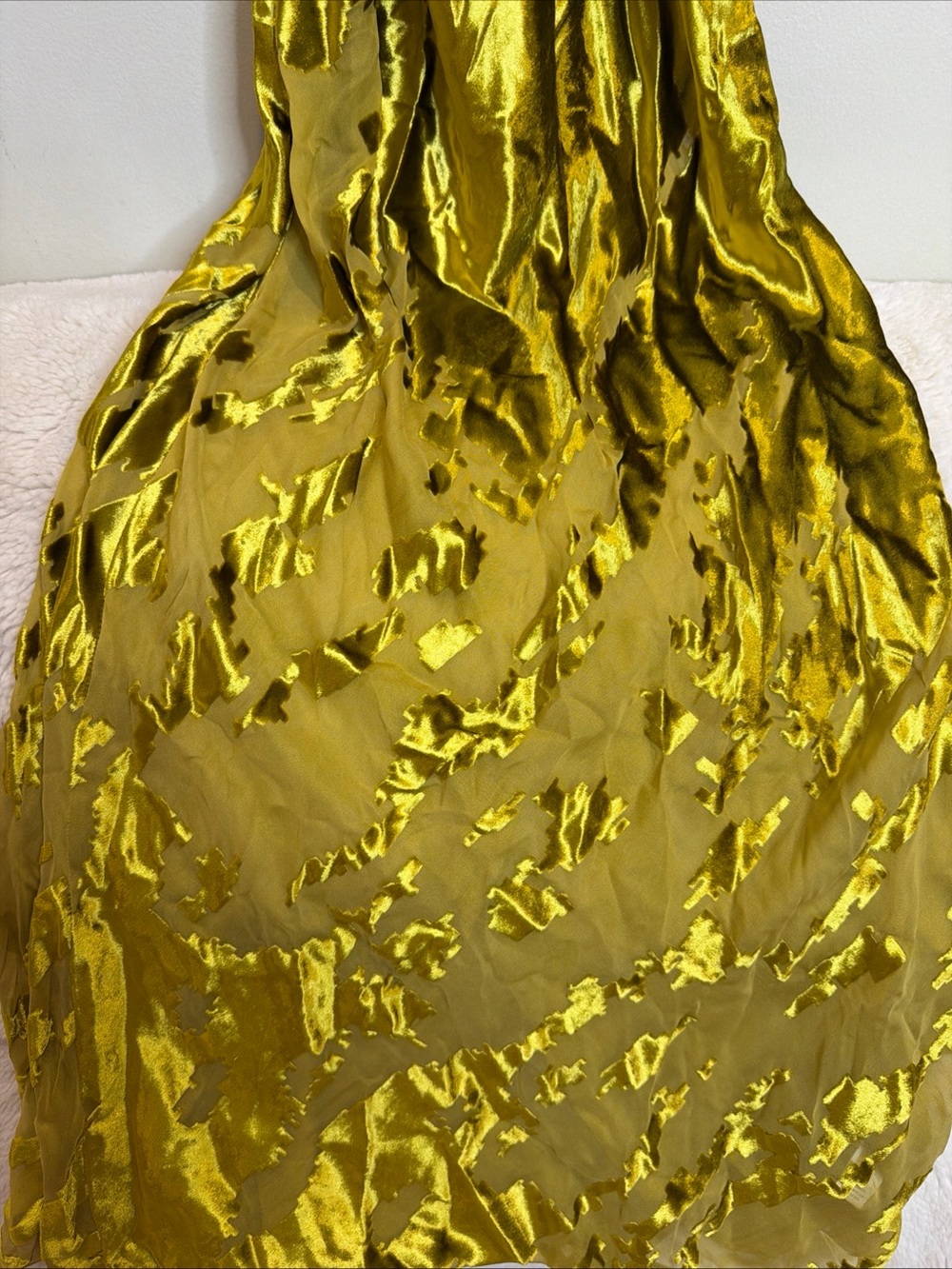 THE SEI Cowl Bias Gown Burnout Velvet Luxe Shimmer Maxi Dress 10 - Picture 6 of 9